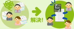 イメージ:チームで名刺情報を共有